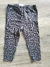 Topomini Leggins - Mädchen - Gr. 86 - grau - Leopardenmuster