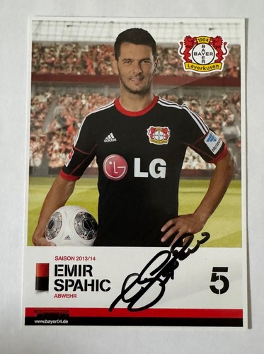 Autogrammkarte emir spahic - emir,