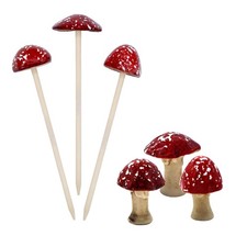 Steingut Fliegen Pilz Figur