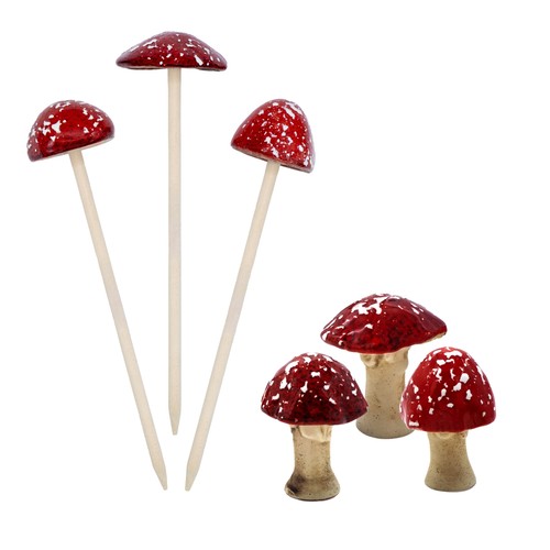 Steingut fliegen pilz figur - pilz,