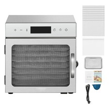 Dörrgerät Dörrautomat 8 Tabletts Edelstahl 400W für Getrocknete Früchte