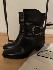 Gucci Boots Original In 37,5 Schwarz Leder, wie Neu