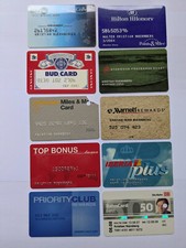 Debit-/Kredit-, Kunden-, Hotel-, Kfz-, Airline-, Telefonkarten - entwertet