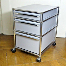 * Orig. USM Haller Büro Rollcontainer * Lichtgrau * 3 Schubladen * Container * 