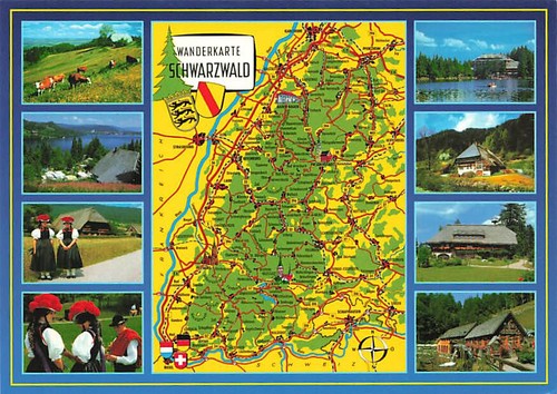 Alte wanderkarte - ak,