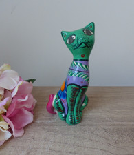 Terrakotta Katze Figur