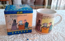 nicht benutzt OVP Uli Stein Sie sind dran Sammel Tasse Kaffee Becher Sensenmann