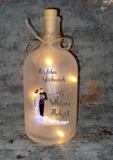  LED Leuchtflasche  " Silberne