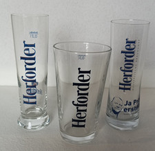 3 unterschiedliche Herforder Pils Gläser 0,3 + 0,25 + 0,2l (aa)