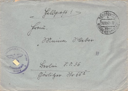 818494 feldpostblg 2 wk - 818494), dr