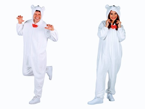 Eisbär plüschkostüm damen - eisbär,
