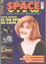 Zeitschrift Space View - Ausgabe 2 - März/ April 1996 - Cover Gillian Anderson