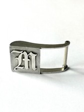 Mexico Taxco Gürtelschnalle aus 925 Sterlingsilber mit Monogramm ZM, Vintage