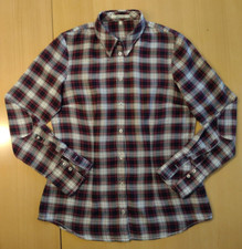 SEIDENSTICKER DAMEN BLUSE, Größe 36, Langarm, 100% CO, schwarz-weiß-rot kariert