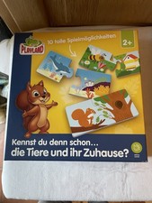 Kennst Du denn schon die Tiere und ihr zu Hause? Spiel 2+ Art Memory als Puzzle