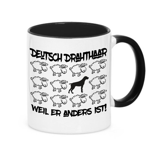 Tasse black sheep deutsch - black,