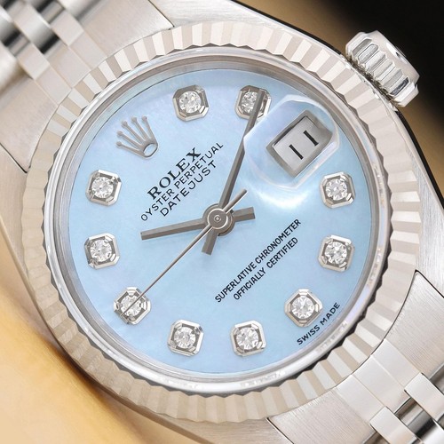 Rolex datejust 69174 - datejust, eisblau