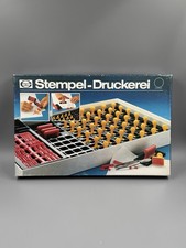 Elite Stempel-Druckerei Set Buchstaben Wörter Spiel Vintage Retro Stempelkissen
