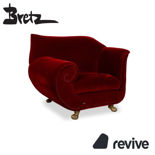 Bretz gaudi stoff - sessel, rot