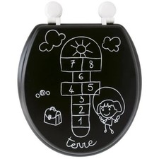 Gelco Design WC-Sitz Motiv Pausenhof Toilettendeckel Klobrille Manuell NEU *