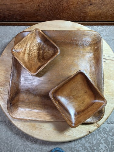 Holzteller handbemalt klein
