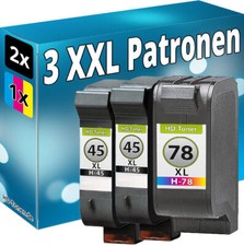 3x REFILL HP 45+78 DeskJet 1220c 6122 6127 930c 932c 950c 952c 959c 970cxi 995c