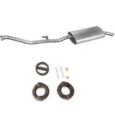 Endschalldämpfer Auspuff Endtopf  für BMW E30 318i  Motor M40 + Anbausatz
