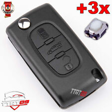SCHLÜSSELHÜLLE FÜR CITROEN C2 C3 C4 C5 BERLINGO JUMPER JUMPY SAXO + 3x KNÖPFE