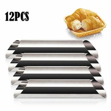 12x EDELSTAHL Cannoli Schillerlockenform Spritztüllen Schaumrollen Sahnerol B5W4