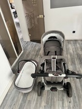 Hartan Topline S Kombi Kinderwagen, Buggy, grau, gepflegt mit Viel Zubehör 