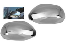 2x Chrom Spiegel Kappen