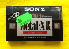 1x SONY METAL-XR 60 Cassette Tape 1992-1994 + OVP + SEALED + #1 mit Foliendefekt