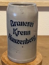 1 l Bierkrug Krug Masskrug Bier Brauerei Krenn Hauzenberg
