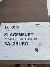 Original Zuglaufschild EC 899