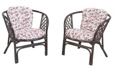 Rattansessel 2er-Set mit