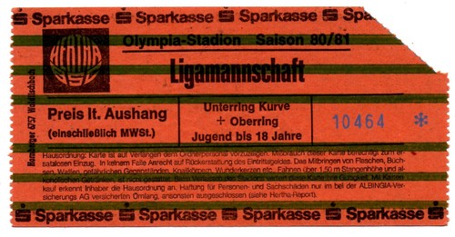 Ticket hertha bsc berlin - ticket, 2.
