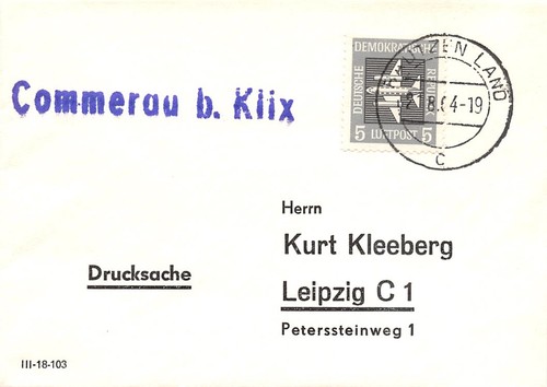 785753 ddr landpostbeleg - ddr,