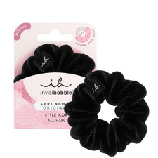 Haargummi Schwarz Scrunchie Dusk till Dawn starker Halt Samt