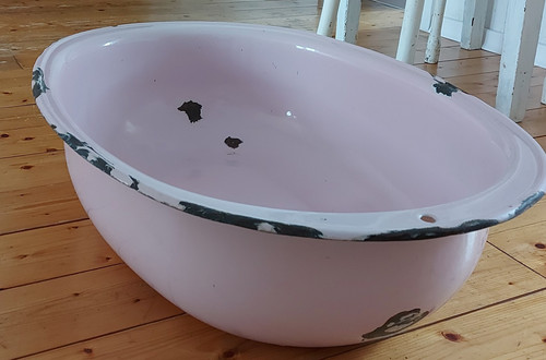 Alte emaille wanne - emaille,