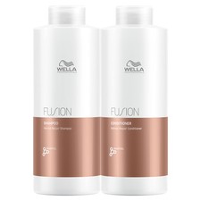 WELLA FUSION Sparset für geschädigtes Haar Shampoo 1000ml + Conditioner 1000ml