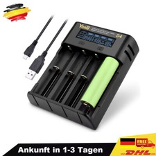 4x 2500mAh AAAA/AAA/AA/A Akkus mit LCD Batterieladegerät Plug Charger Ladegerät
