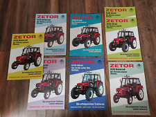8 original Prospekte Zetor Allrad Hinterrad 4340 / 4320 usw. Traktor Schlepper