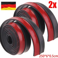 2x 2,5m Spoilerlippe Universal Frontspoiler für Auto Schweller Gummilippe Seite