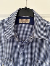 ZARA MAN Herrenhemd, Luxus Designer Marken Hemd, Gr. M, Herren Mode, Kleidung