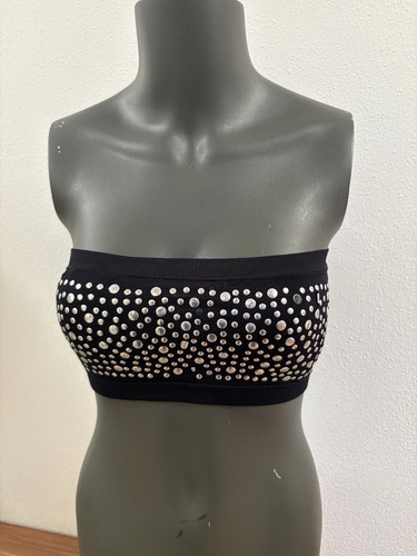 Bandeau top schwarz mit - bandeau,