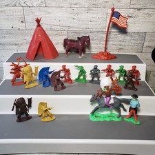 Vintage 1.75" Plastic Cowboys