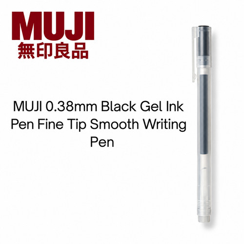 Muji schwarz gel - 0,38,