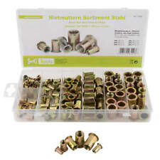 Nietmuttern Sortiment Stahl 150 Teile Blindnietmuttern Einnietmuttern