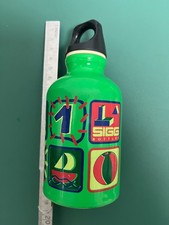 Kleine 90er Vintage Trinkflasche von SIGG altersgemäß sauber Kinder bunt 0,3