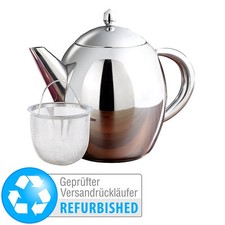 Edelstahl-Teekanne mit Siebeinsatz, 0,5 Liter, Versandrückläufer